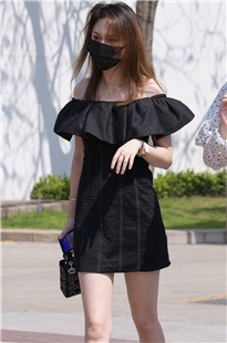 一字肩美腿高跟美女3A3839[2.03G]