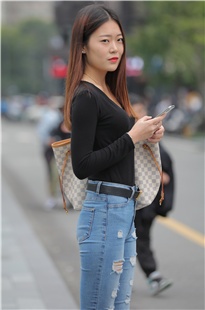 高挑的牛仔美眉MJ2501[1.54G]