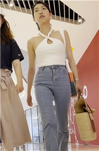 紧身牛仔美女前三角特写JS249[1.17G]