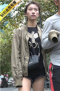 4K-街拍牛仔热裤长腿长靴美女DJ311[1.75G]