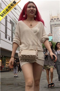 4K-紧身包屯裙长腿街拍高跟美女DJ590[1.39G]