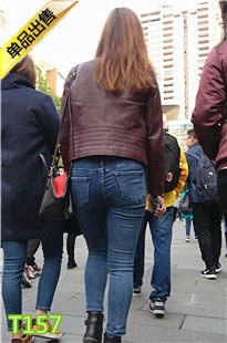 4K-紧身牛仔裤皮衣美女T157[1.26G]