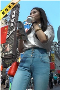 【幽明作品】紧身牛仔白色衬衫MM，有点迷人[MP4/820MB]