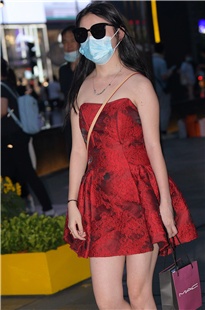 一字肩抹胸裙美腿高跟3A3639[2.19G]