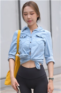 黑色瑜伽裤青春女孩MJ2711