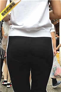 黑色运动裤饱满丰臀MM显内痕[413M/MOV]
