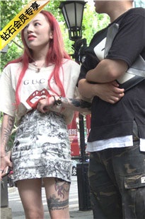 4K-性感短裙长腿街拍高跟美女DJ581[1.61G]