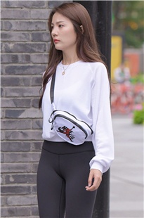 秋天的黑色紧身裤美女MJ2097[745M]