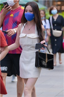 纤细美腿蓝色口罩美女3A2026[657M]