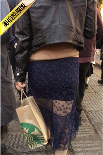 街拍身材高挑蕾丝包臀纱裙肉丝美眉[225M/MOV]