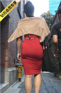 4K-极品红色紧身包臀短裙美女DJ161[1.91G]